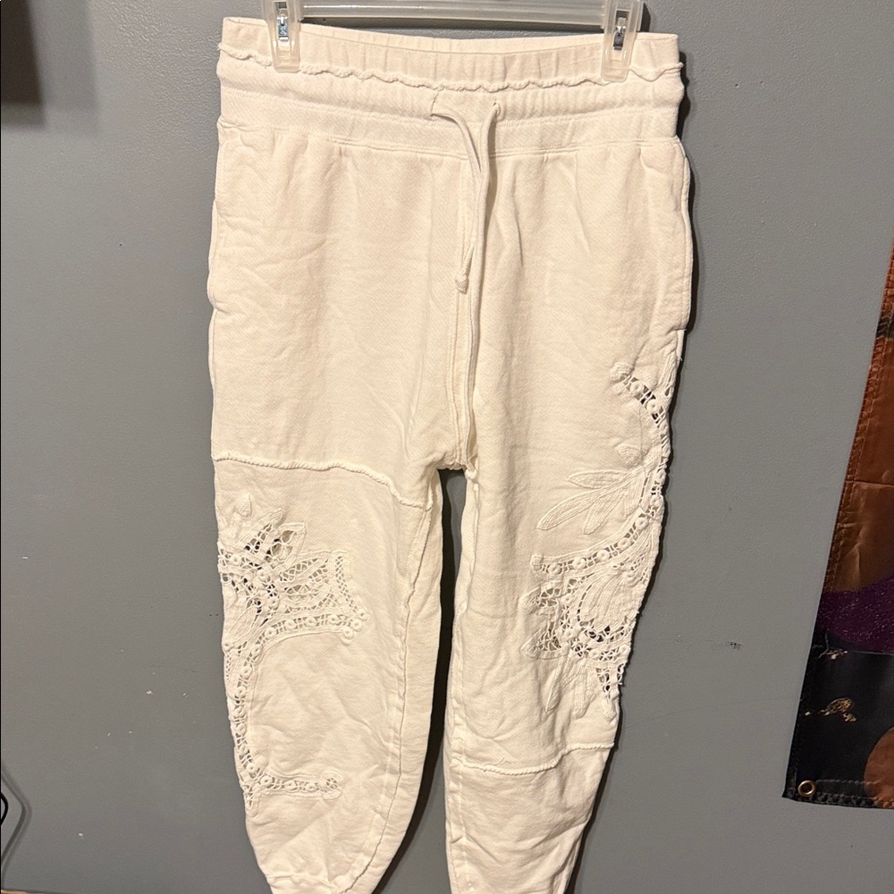 Free people movement cream pants
